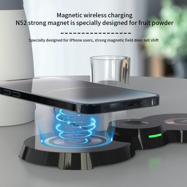 15W 3 In 1 Transparent Magnetic Wireless Charger - Image 5