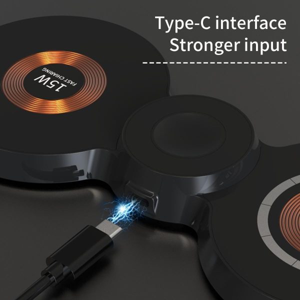 15W 3 In 1 Transparent Magnetic Wireless Charger - Image 7