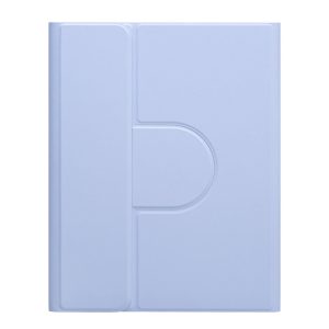 360 Degree Rotatable Bluetooth Keyboard Leather Case With Touchpad - Square Button - Mint Green - For Ipad 10.2 2021 / Air 2019 - Image 3