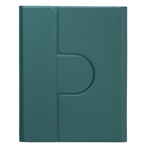 360 Degree Rotatable Bluetooth Keyboard Leather Case With Touchpad - Square Button - Mint Green - For Ipad 10.2 2021 / Air 2019 - Image 12