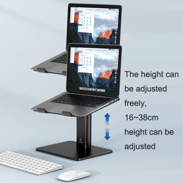 Black Portable Aluminum Laptop Support - Lifting and Raising - Image 5