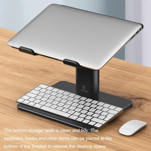Black Portable Aluminum Laptop Support - Lifting and Raising - Image 6