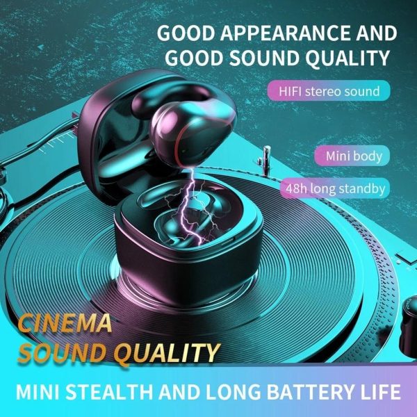 Wireless Bone Conduction Earphone with Bluetooth 5.0 - Black - Image 4