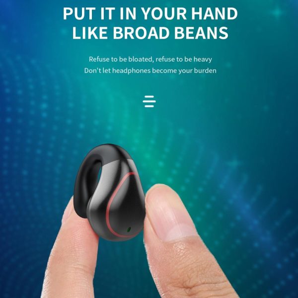 Wireless Bone Conduction Earphone with Bluetooth 5.0 - Black - Image 5