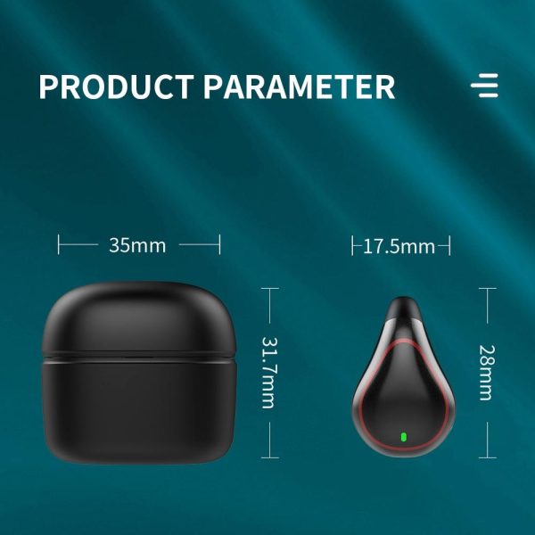 Wireless Bone Conduction Earphone with Bluetooth 5.0 - Black - Image 11