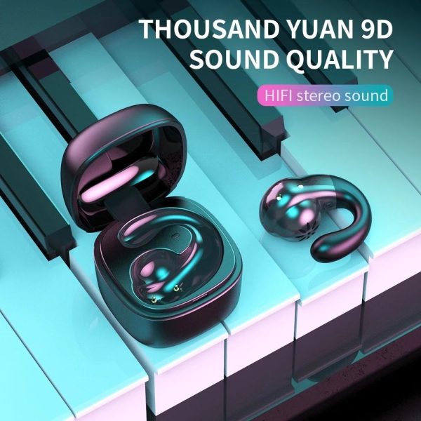 Wireless Bone Conduction Earphone with Bluetooth 5.0 - Black - Image 13