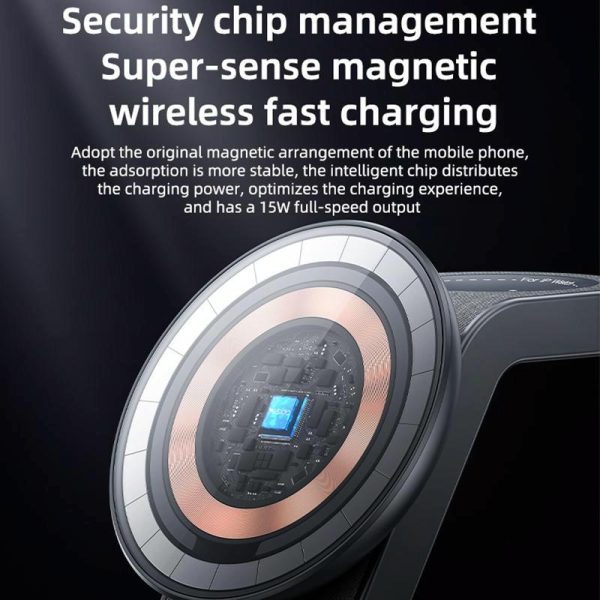 4 In 1 Magnetic Wireless Charging Stand With Night Light - Image 7