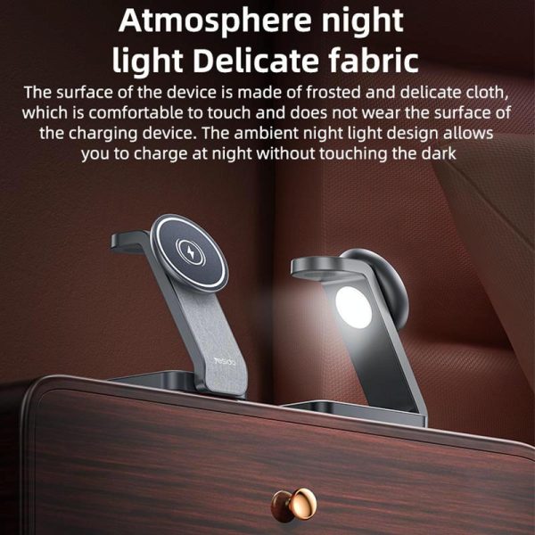 4 In 1 Magnetic Wireless Charging Stand With Night Light - Image 9