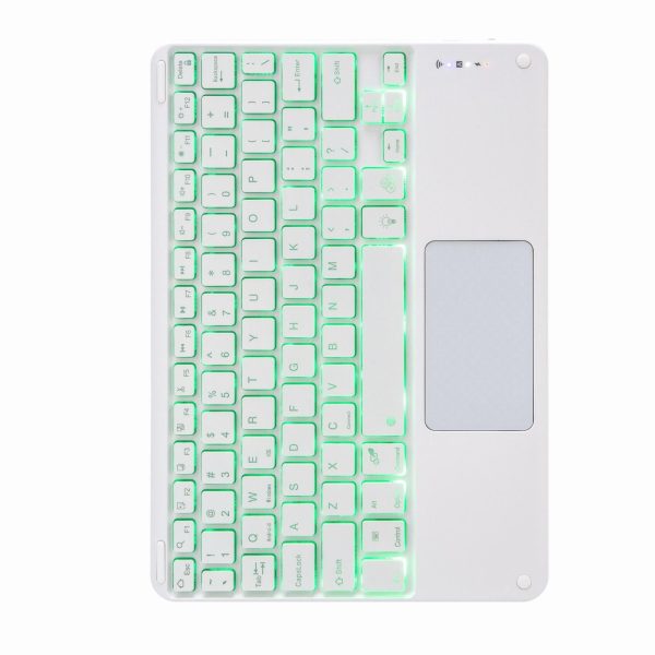 Bluetooth Keyboard Leather Case For Ipad 10.2 / Pro 10.5 - Touch Backlight Three-Fold Holder - Rainbow - Image 7