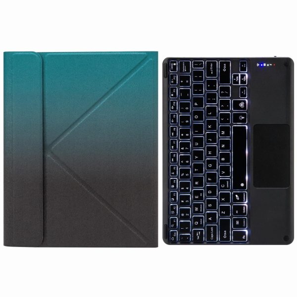 Bluetooth Keyboard Leather Case For Ipad 10.2 / Pro 10.5 - Touch Backlight Three-Fold Holder - Rainbow - Image 14