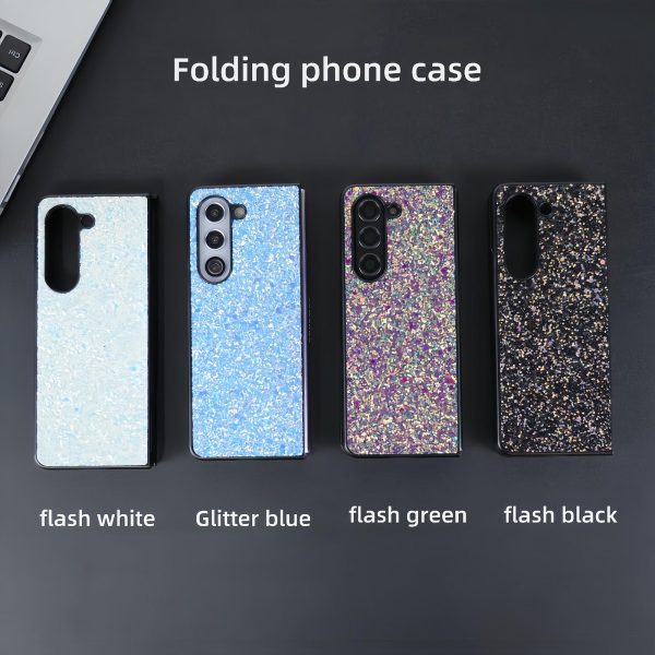 Foldable Diamond Case for Samsung Galaxy z Fold 4 - Compact and Stylish - Flash Black - Image 10
