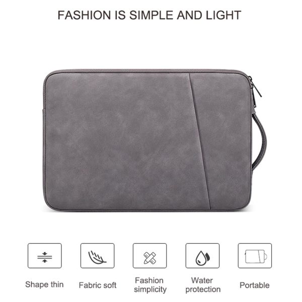 14.1-15.4 Inch Sheepskin Notebook Inner Bag Options - Deep Space Gray - Image 4