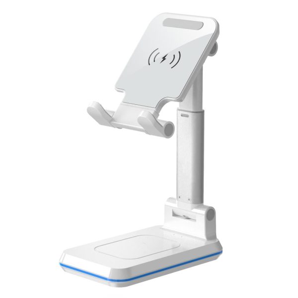 Portable 2 In 1 Wireless Charging Stand Single Charge - Black - Image 3