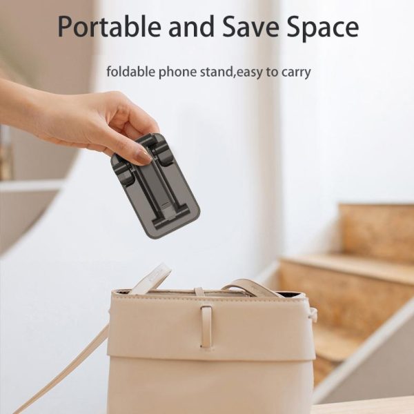 Portable 2 In 1 Wireless Charging Stand Single Charge - Black - Image 6
