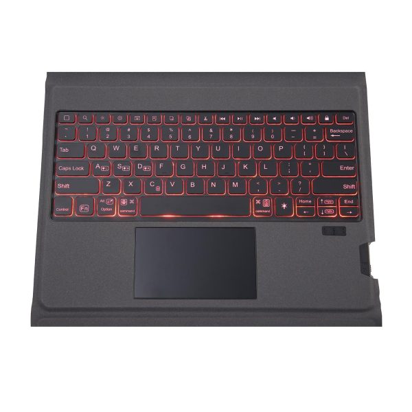 Integrated Bluetooth Keyboard Leather Case For Ipad Pro 11 - Backlit Touchpad Holder - Black - Image 6