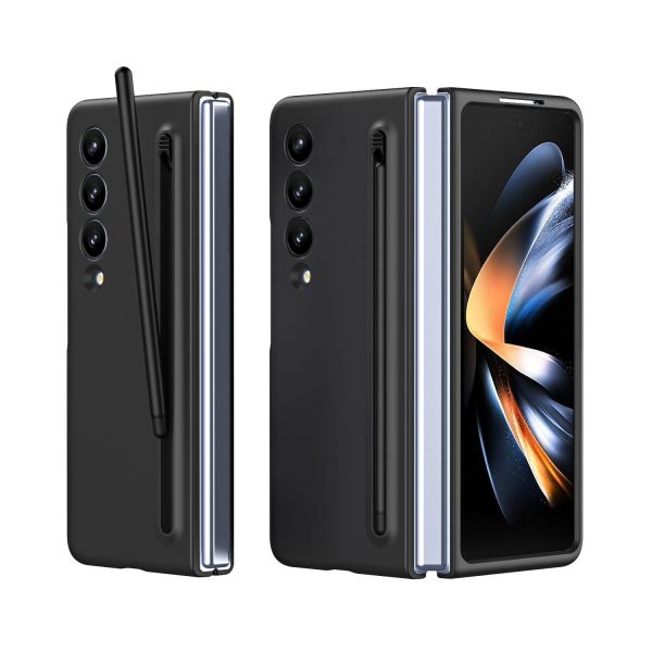 Enhanced Shockproof Phone Case for Samsung Galaxy z Fold 4 - Pen Design - Light Gray - Image 2