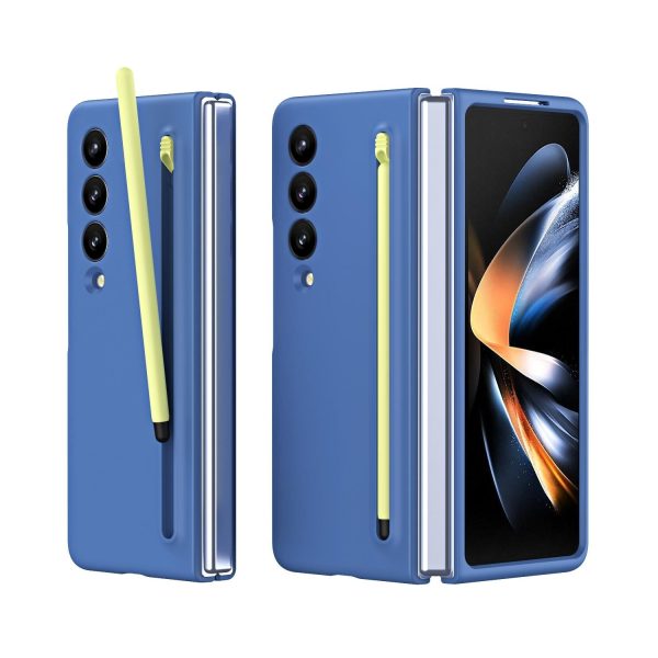 Enhanced Shockproof Phone Case for Samsung Galaxy z Fold 4 - Pen Design - Light Gray - Image 9