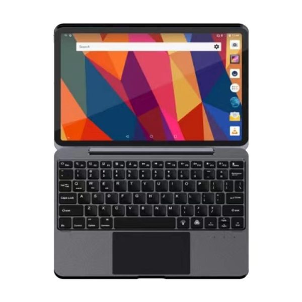 Bluetooth Touch Keyboard Leather Case - Aluminum Alloy - Grey - For Ipad Pro 12.9 2020/2021/2022 - Image 6