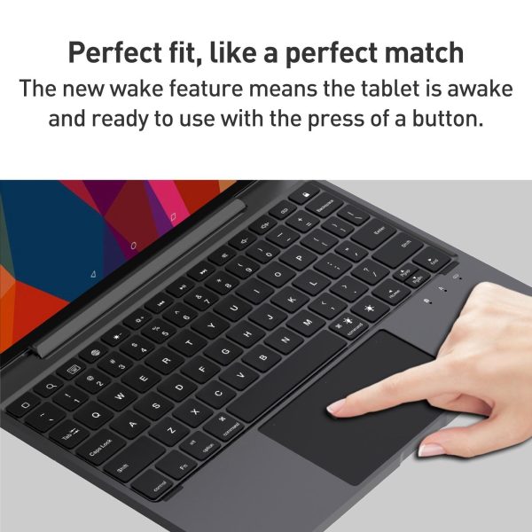 Bluetooth Touch Keyboard Leather Case - Aluminum Alloy - Grey - For Ipad Pro 12.9 2020/2021/2022 - Image 13