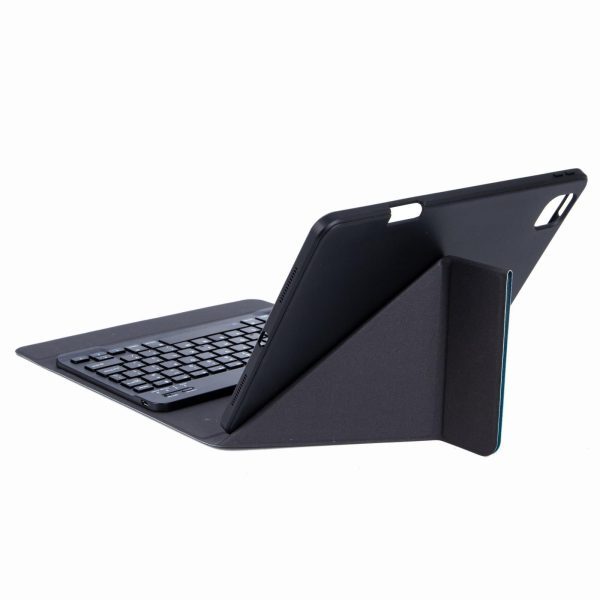 Bluetooth Keyboard Leather Case For Ipad 9.7 2018 / 2017 With Backlight & Three-Fold Holder - Rainbow - Image 12