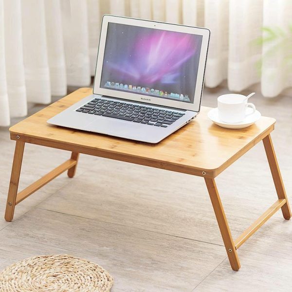 Foldable Laptop Table with Card Slot - Simple and Lazy Design - Image 4