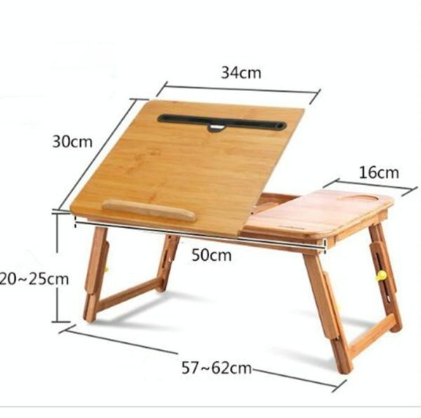 Foldable Laptop Table with Card Slot - Simple and Lazy Design - Image 8