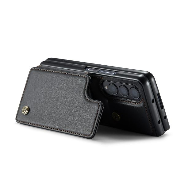 Leather Rfid Phone Case for Samsung Galaxy z Fold 4 5g - Black - Image 6
