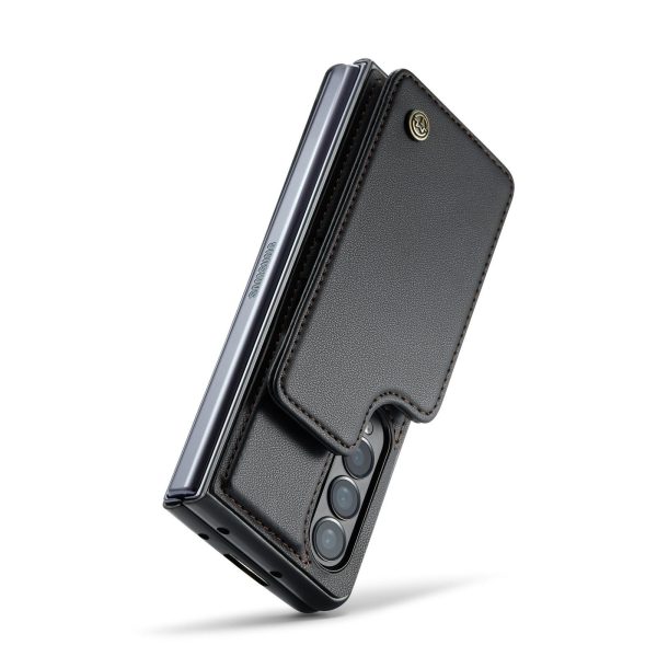 Leather Rfid Phone Case for Samsung Galaxy z Fold 4 5g - Black - Image 8