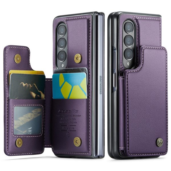 Leather Rfid Phone Case for Samsung Galaxy z Fold 4 5g - Black - Image 10