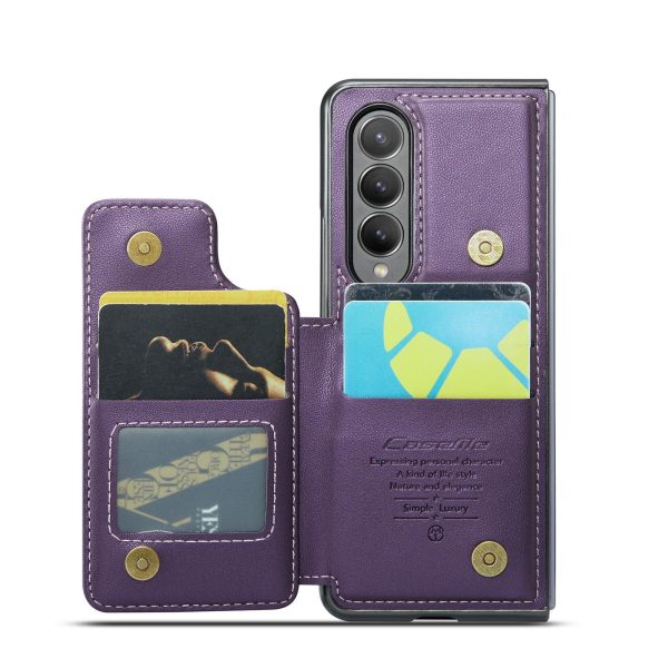 Leather Rfid Phone Case for Samsung Galaxy z Fold 4 5g - Black - Image 12