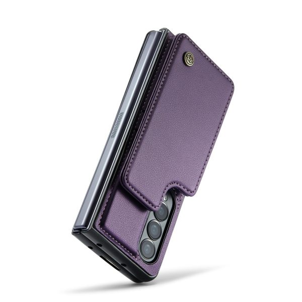 Leather Rfid Phone Case for Samsung Galaxy z Fold 4 5g - Black - Image 15