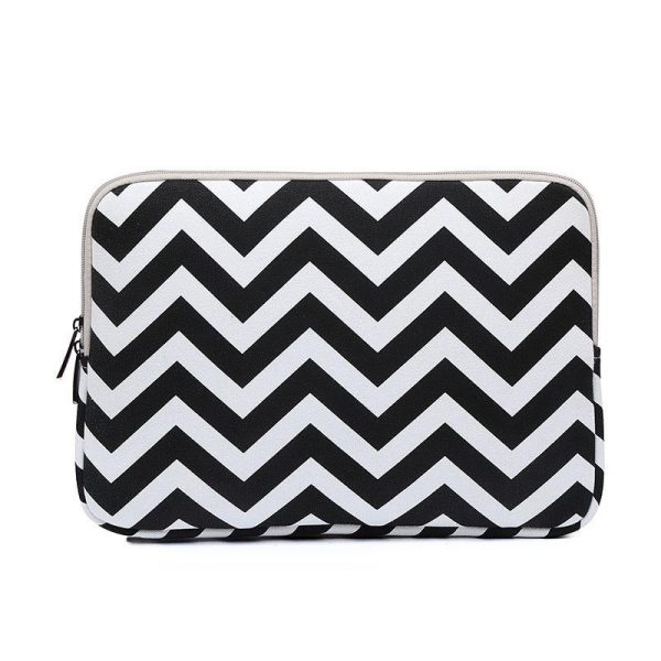 11.6 Wavy Pattern Notebook Liner Bag - Sleek Design - Gray - Image 8