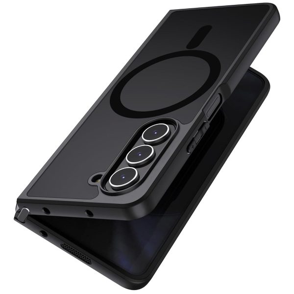 For Samsung Galaxy z Fold4 5G Ultra-thin Translucent Magsafe Case  - Black - Image 2