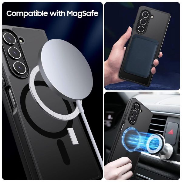 For Samsung Galaxy z Fold4 5G Ultra-thin Translucent Magsafe Case  - Black - Image 5