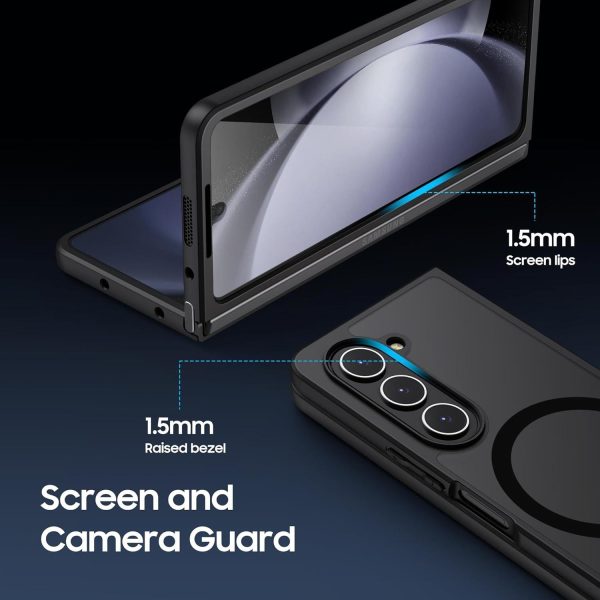 For Samsung Galaxy z Fold4 5G Ultra-thin Translucent Magsafe Case  - Black - Image 7