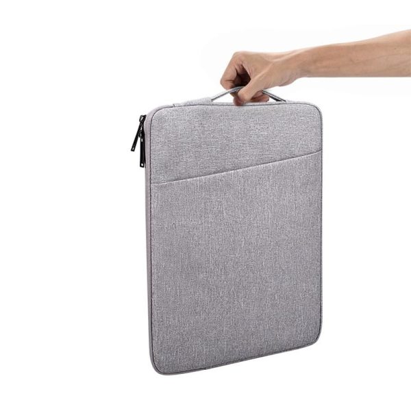 14.1 Inch Laptop Felt Sleeve Protective Case Carrying Bag - Grey - Image 4