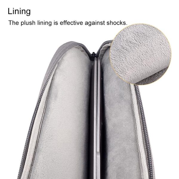 14.1 Inch Laptop Felt Sleeve Protective Case Carrying Bag - Grey - Image 11