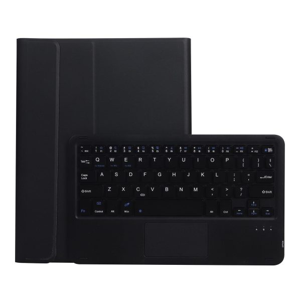 Bluetooth Keyboard Leather Case For Ipad Pro 10.5 With Touch Control - Lambskin Texture Compatible With 10.2 2021 & 2020 & 2019 / Air 3 - Black - Image 8