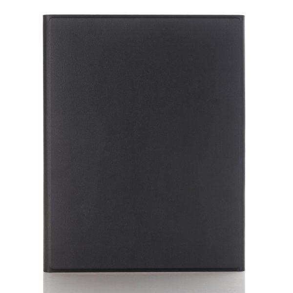 Bluetooth Keyboard Leather Case For Ipad Pro 10.5 With Touch Control - Lambskin Texture Compatible With 10.2 2021 & 2020 & 2019 / Air 3 - Black - Image 9