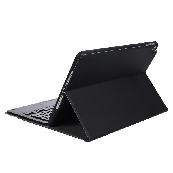Bluetooth Keyboard Leather Case For Ipad Pro 10.5 With Touch Control - Lambskin Texture Compatible With 10.2 2021 & 2020 & 2019 / Air 3 - Black - Image 13