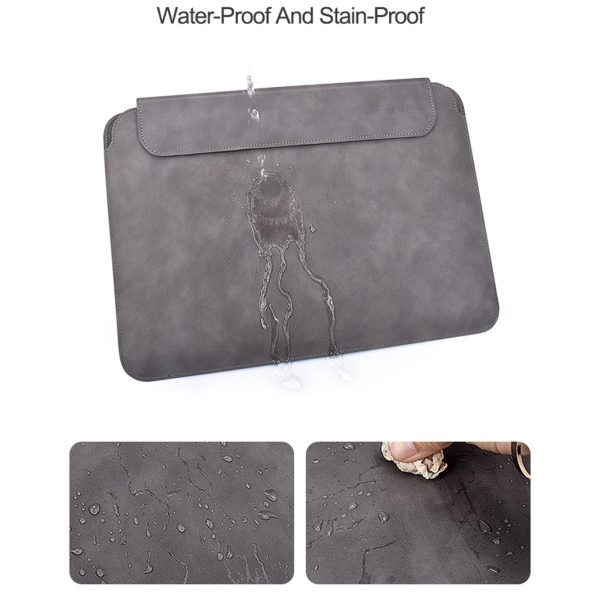 Lightweight Sheepskin Notebook Liner Bag - Deep Space Gray 14.1-15.4 Inch - Image 9