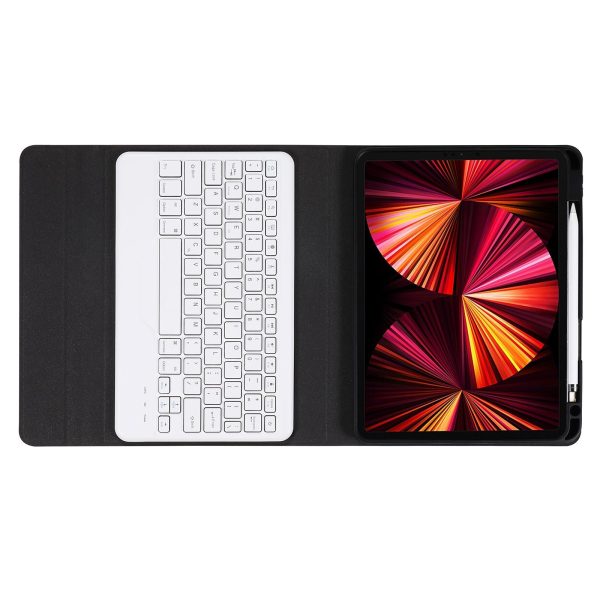 10.2 / 10.5 Inch Bluetooth Keyboard Tablet Case With Triangle Holder & Pen Slot - Black Diamond Pattern - Image 8