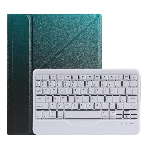 10.2 / 10.5 Inch Bluetooth Keyboard Tablet Case With Triangle Holder & Pen Slot - Black Diamond Pattern - Image 9