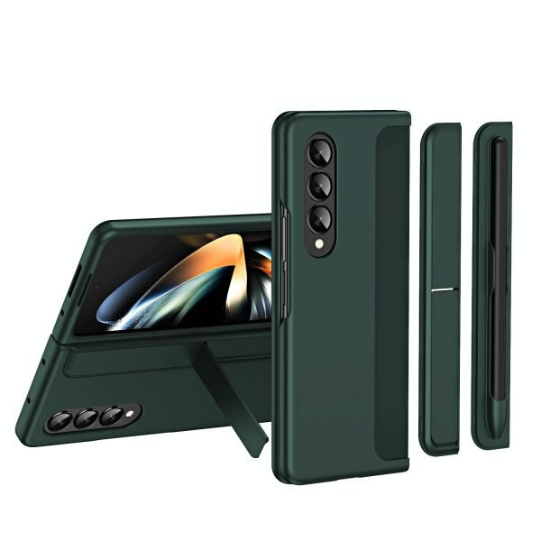 Detachable Pen & Phone Case for Samsung Galaxy z Fold 4 - 2 in 1 - Green - Image 14