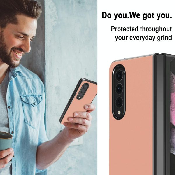 Leather Shockproof Case for Samsung Galaxy z Fold 4 / 5g - Pink - Image 5
