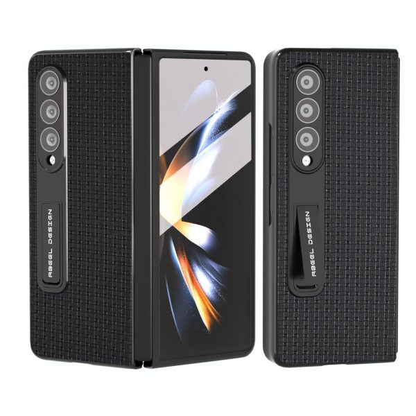 Premium Leather Phone Case with Holder for Samsung Galaxy z Fold 4 / 5g - Luxury Design - Night Green - Image 12