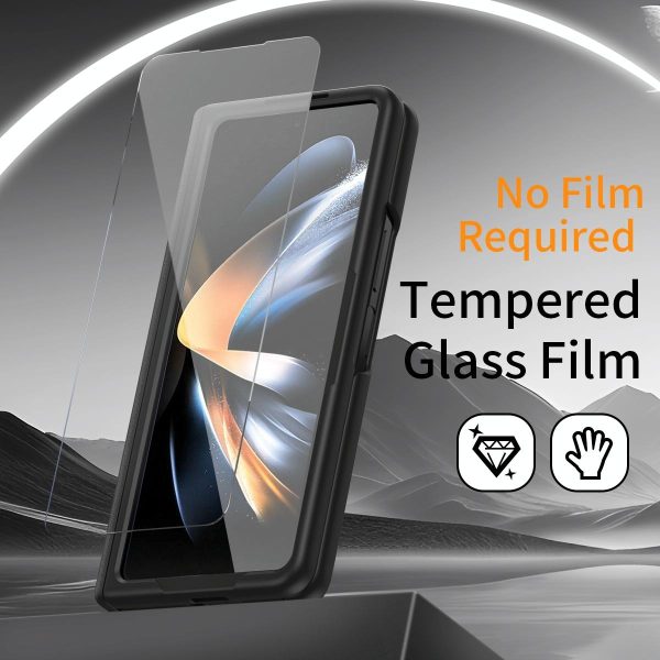 Samsung Galaxy z Fold 4 Leather Wristband Phone Case - White - Image 14