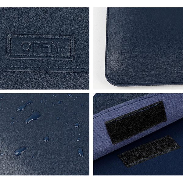 3-in-1 Multifunctional Laptop Bag for 14.1-15.4 Inch Devices in Pu Material - Sapphire Blue - Image 4