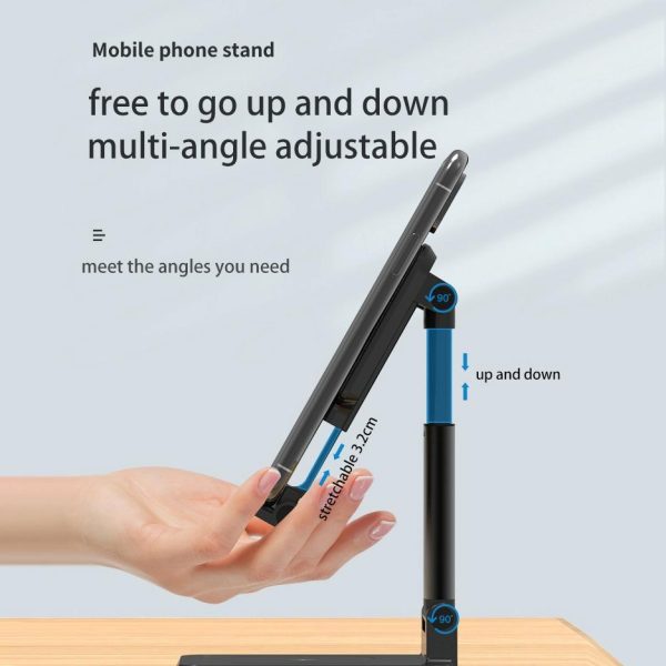 Portable 2 In 1 Wireless Charging Stand Double Charge - Black - Image 4