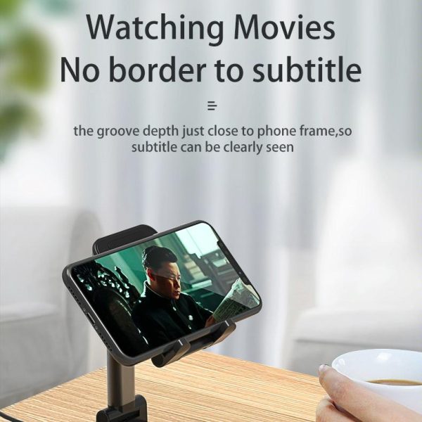Portable 2 In 1 Wireless Charging Stand Double Charge - Black - Image 5